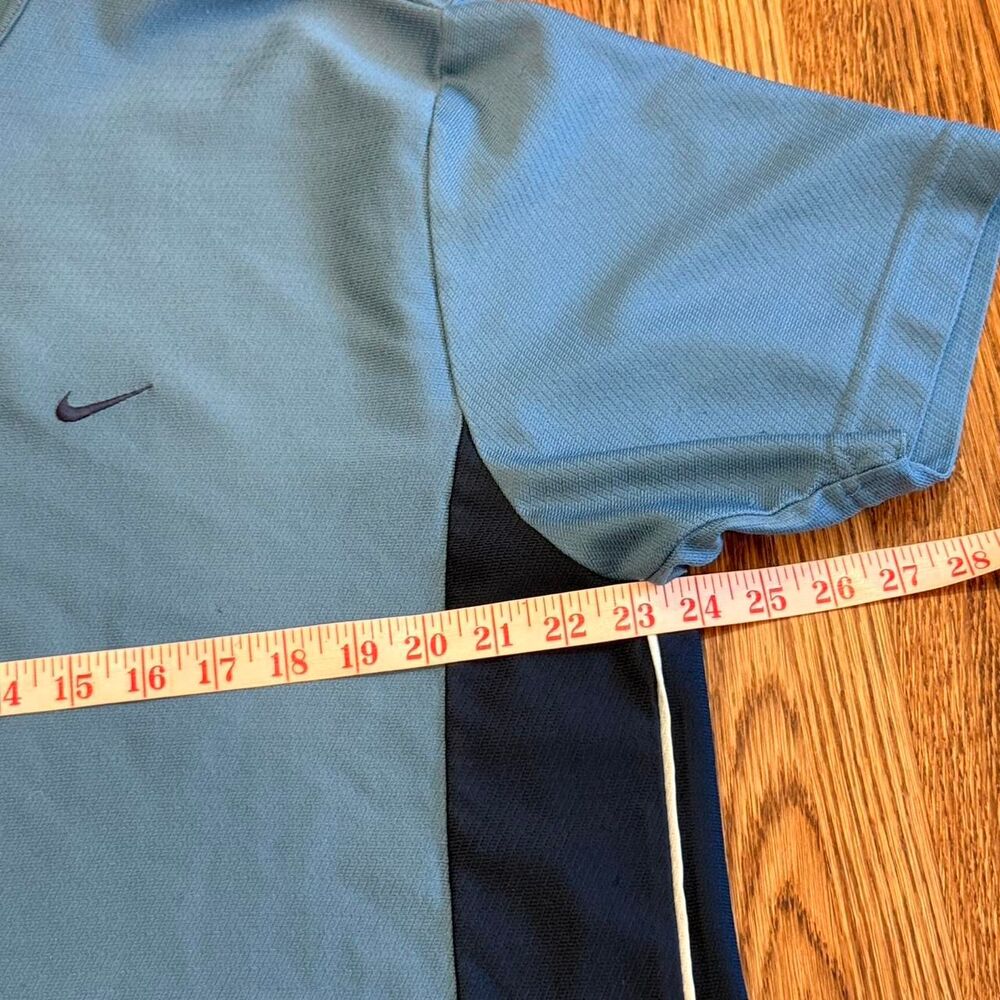 Vintage Men’s Nike Dri Fit Blue Tee with Dark Sides Size XL - Picture 5 of 6